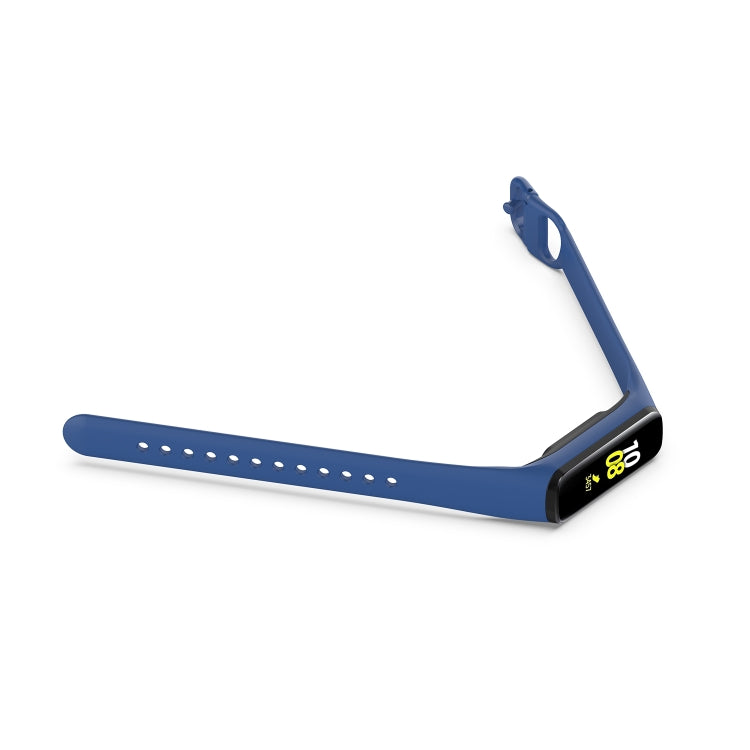 For Samsung Galaxy Fit 2 Silicone Watch Band(Dark Blue) - Watch Bands by buy2fix | Online Shopping UK | buy2fix