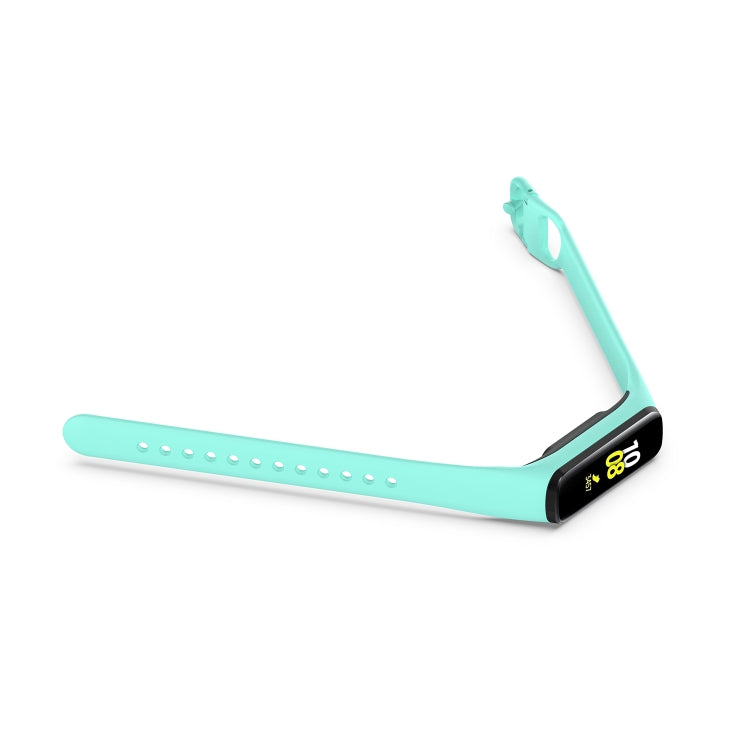 For Samsung Galaxy Fit 2 Silicone Watch Band(Mint Green) - Watch Bands by buy2fix | Online Shopping UK | buy2fix