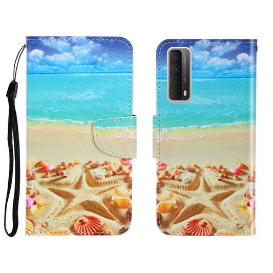 Colored Drawing Horizontal Flip Leather Case with Holder & Card Slot & Wallet For Huawei P Smart 2021 / Y7a(Pentagram) - Huawei Cases by idewei | Online Shopping UK | buy2fix