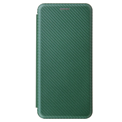For Samsung Galaxy S21 Ultra 5G Carbon Fiber Texture Horizontal Flip TPU + PC + PU Leather Case with Card Slot(Green) - Galaxy S21 Ultra 5G Cases by buy2fix | Online Shopping UK | buy2fix