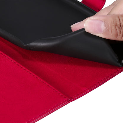 For Xiaomi Redmi 9C Solid Color Horizontal Flip Protective Leather Case with Holder & Card Slots & Wallet & Photo Frame & Lanyard(Red) - Xiaomi Cases by buy2fix | Online Shopping UK | buy2fix