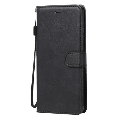 For Xiaomi Redmi 9C Solid Color Horizontal Flip Protective Leather Case with Holder & Card Slots & Wallet & Photo Frame & Lanyard(Black) - Xiaomi Cases by buy2fix | Online Shopping UK | buy2fix