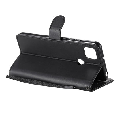For Xiaomi Redmi 9C Solid Color Horizontal Flip Protective Leather Case with Holder & Card Slots & Wallet & Photo Frame & Lanyard(Black) - Xiaomi Cases by buy2fix | Online Shopping UK | buy2fix
