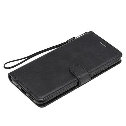 For Xiaomi Redmi 9C Solid Color Horizontal Flip Protective Leather Case with Holder & Card Slots & Wallet & Photo Frame & Lanyard(Black) - Xiaomi Cases by buy2fix | Online Shopping UK | buy2fix