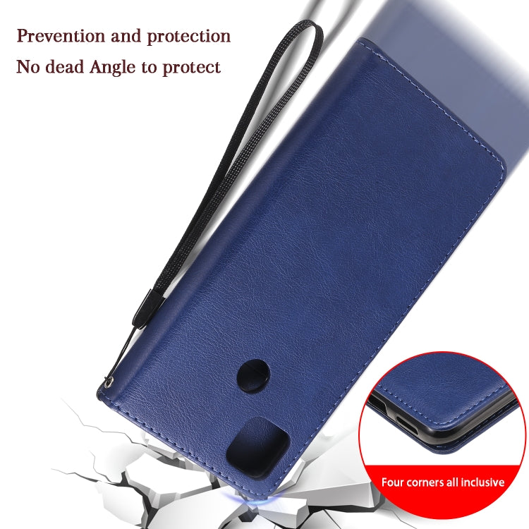 For Xiaomi Redmi 9C Solid Color Horizontal Flip Protective Leather Case with Holder & Card Slots & Wallet & Photo Frame & Lanyard(Black) - Xiaomi Cases by buy2fix | Online Shopping UK | buy2fix