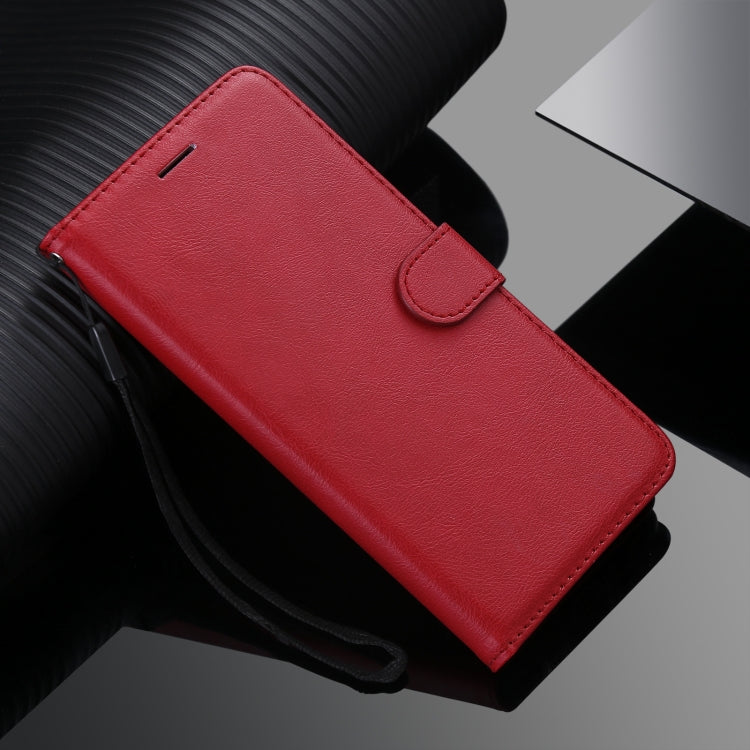 For Xiaomi Poco X3 NFC Solid Color Horizontal Flip Protective Leather Case with Holder & Card Slots & Wallet & Photo Frame & Lanyard(Red) - Xiaomi Cases by buy2fix | Online Shopping UK | buy2fix