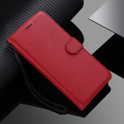 For Xiaomi Poco X3 NFC Solid Color Horizontal Flip Protective Leather Case with Holder & Card Slots & Wallet & Photo Frame & Lanyard(Red) - Xiaomi Cases by buy2fix | Online Shopping UK | buy2fix