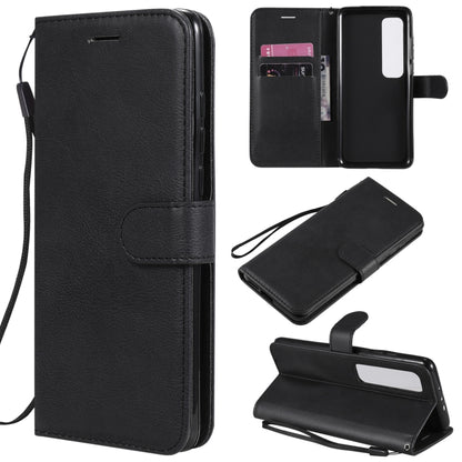 For Xiaomi Poco X3 NFC Solid Color Horizontal Flip Protective Leather Case with Holder & Card Slots & Wallet & Photo Frame & Lanyard(Black) - Xiaomi Cases by buy2fix | Online Shopping UK | buy2fix