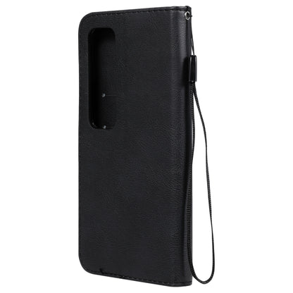 For Xiaomi Poco X3 NFC Solid Color Horizontal Flip Protective Leather Case with Holder & Card Slots & Wallet & Photo Frame & Lanyard(Black) - Xiaomi Cases by buy2fix | Online Shopping UK | buy2fix