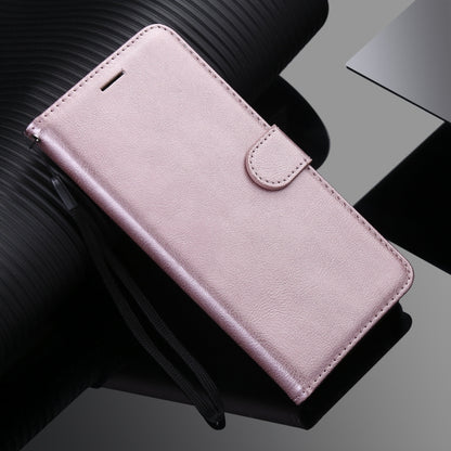 For Xiaomi Poco X3 NFC Solid Color Horizontal Flip Protective Leather Case with Holder & Card Slots & Wallet & Photo Frame & Lanyard(Rose Gold) - Xiaomi Cases by buy2fix | Online Shopping UK | buy2fix