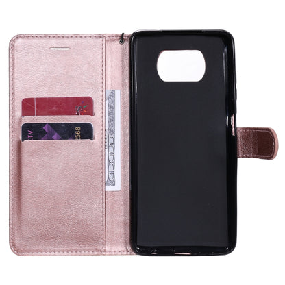 For Xiaomi Poco X3 NFC Solid Color Horizontal Flip Protective Leather Case with Holder & Card Slots & Wallet & Photo Frame & Lanyard(Rose Gold) - Xiaomi Cases by buy2fix | Online Shopping UK | buy2fix