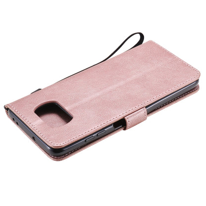 For Xiaomi Poco X3 NFC Solid Color Horizontal Flip Protective Leather Case with Holder & Card Slots & Wallet & Photo Frame & Lanyard(Rose Gold) - Xiaomi Cases by buy2fix | Online Shopping UK | buy2fix