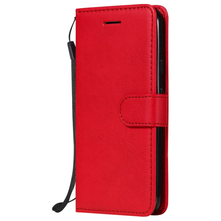 For Google Pixel 4a Solid Color Horizontal Flip Protective Leather Case with Holder & Card Slots & Wallet & Photo Frame & Lanyard(Red) - Google Cases by buy2fix | Online Shopping UK | buy2fix