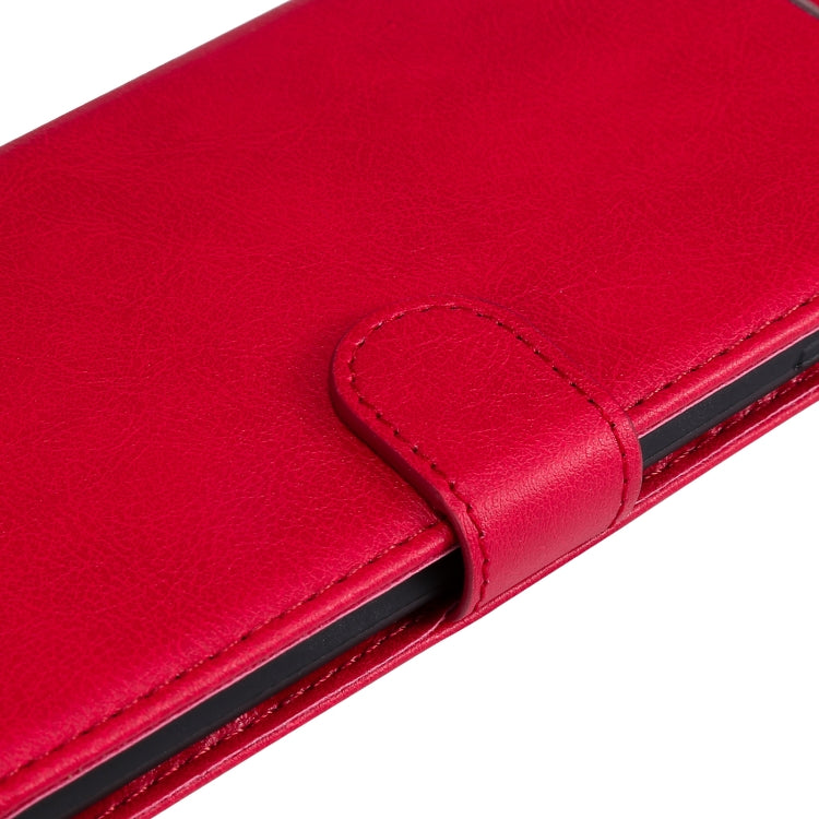 For Google Pixel 4a Solid Color Horizontal Flip Protective Leather Case with Holder & Card Slots & Wallet & Photo Frame & Lanyard(Red) - Google Cases by buy2fix | Online Shopping UK | buy2fix