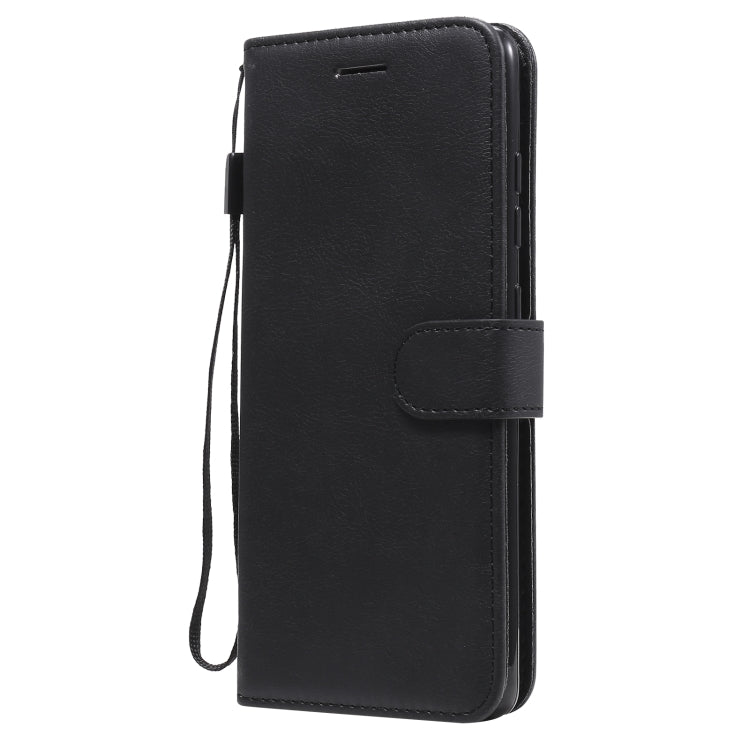 For Samsung Galaxy S20 Lite / S20 FE 5G / S20 Fan Edition Solid Color Horizontal Flip Protective Leather Case with Holder & Card Slots & Wallet & Photo Frame & Lanyard(Black) by buy2fix