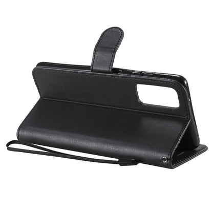 For Samsung Galaxy S20 Lite / S20 FE 5G / S20 Fan Edition Solid Color Horizontal Flip Protective Leather Case with Holder & Card Slots & Wallet & Photo Frame & Lanyard(Black) by buy2fix