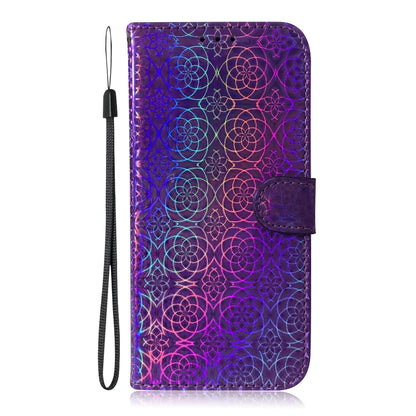 For Galaxy S10e Solid Color Colorful Magnetic Buckle Horizontal Flip PU Leather Case with Holder & Card Slots & Wallet & Lanyard(Purple) by buy2fix