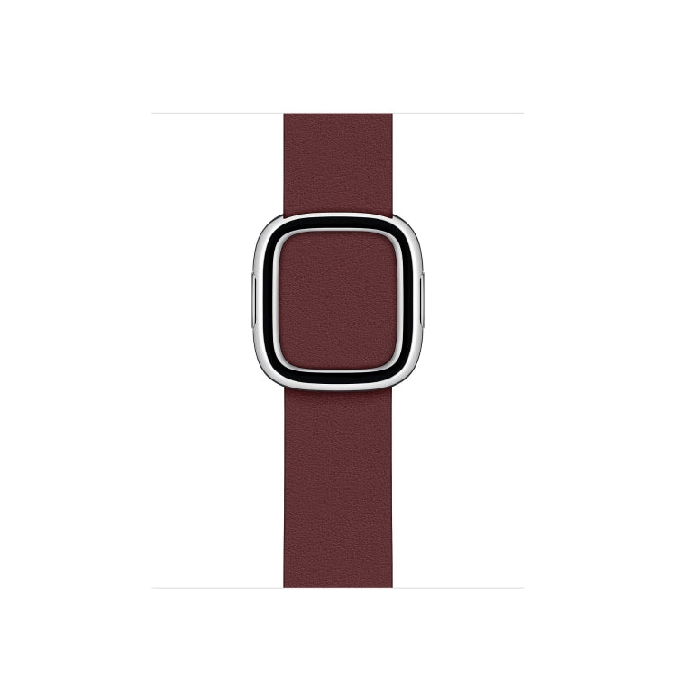 Modern Style Leather Watch Band For Apple Watch 42mm / 41mm / 40mm / 38mm(Coffee) by buy2fix