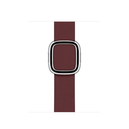 Modern Style Leather Watch Band For Apple Watch 42mm / 41mm / 40mm / 38mm(Coffee) by buy2fix