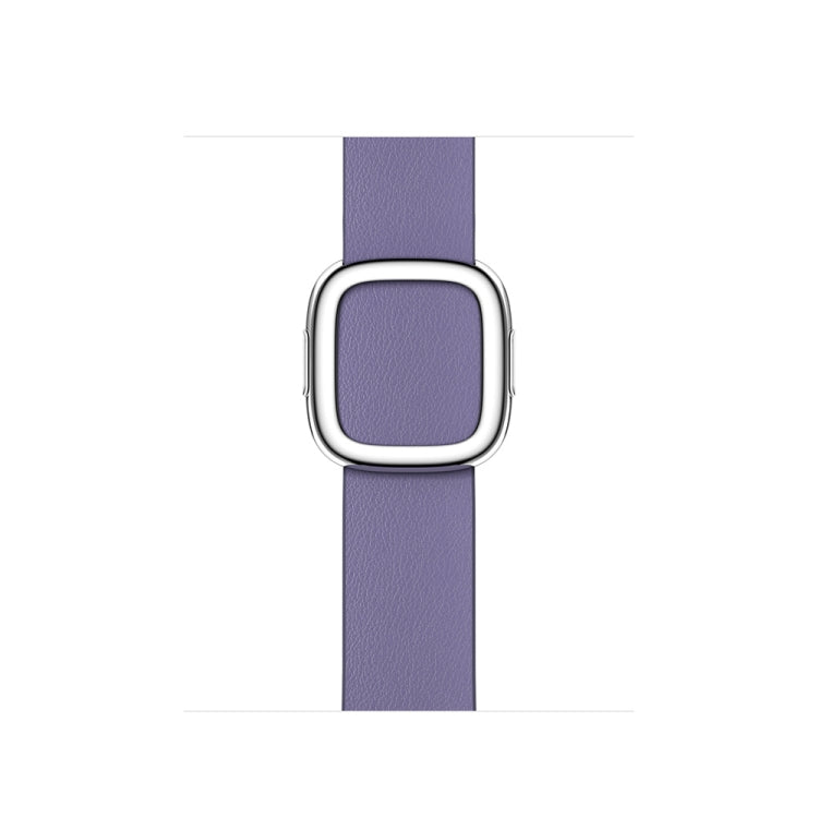 Modern Style Leather Watch Band For Apple Watch 42mm / 41mm / 40mm / 38mm(Purple) by buy2fix