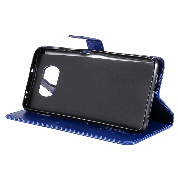 For Xiaomi Poco X3 NFC 3D Butterflies Embossing Pattern Horizontal Flip Leather Case with Holder & Card Slot & Wallet(Blue) - Xiaomi Cases by buy2fix | Online Shopping UK | buy2fix