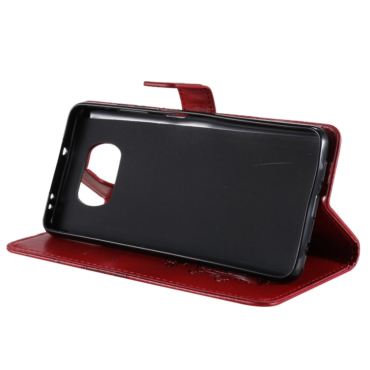 For Xiaomi Poco X3 NFC 3D Butterflies Embossing Pattern Horizontal Flip Leather Case with Holder & Card Slot & Wallet(Red) - Xiaomi Cases by buy2fix | Online Shopping UK | buy2fix
