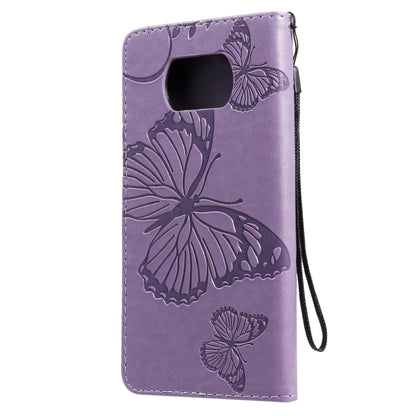 For Xiaomi Poco X3 NFC 3D Butterflies Embossing Pattern Horizontal Flip Leather Case with Holder & Card Slot & Wallet(Purple) - Xiaomi Cases by buy2fix | Online Shopping UK | buy2fix
