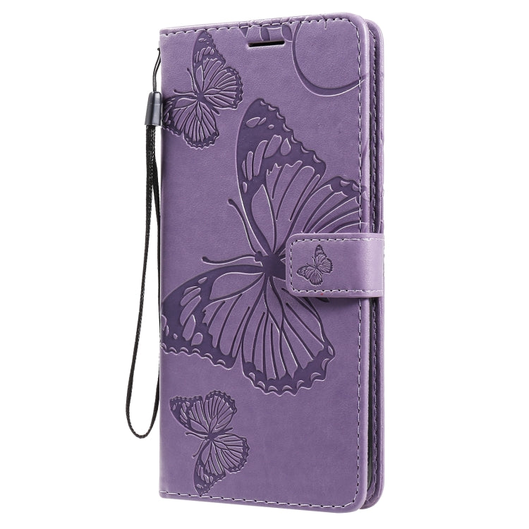 For Xiaomi Poco X3 NFC 3D Butterflies Embossing Pattern Horizontal Flip Leather Case with Holder & Card Slot & Wallet(Purple) - Xiaomi Cases by buy2fix | Online Shopping UK | buy2fix