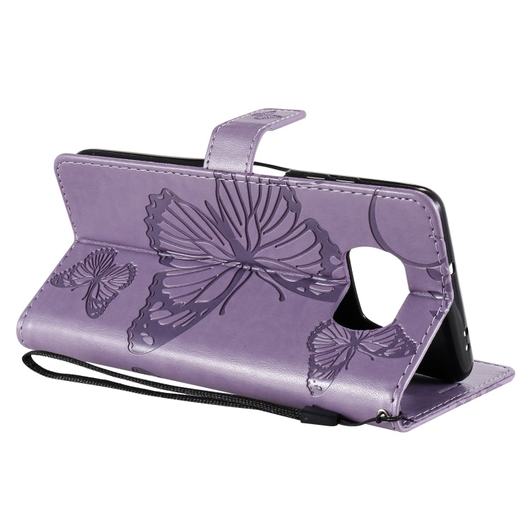 For Xiaomi Poco X3 NFC 3D Butterflies Embossing Pattern Horizontal Flip Leather Case with Holder & Card Slot & Wallet(Purple) - Xiaomi Cases by buy2fix | Online Shopping UK | buy2fix