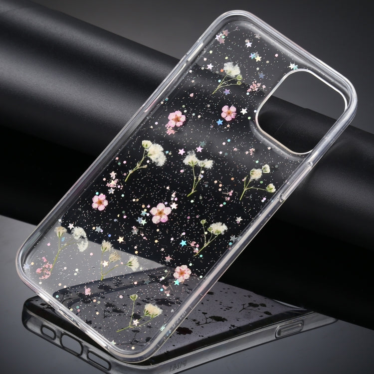 For iPhone 11 Gypsophila Flowers Pattern TPU Protective Case (Pink) - iPhone 11 Cases by buy2fix | Online Shopping UK | buy2fix