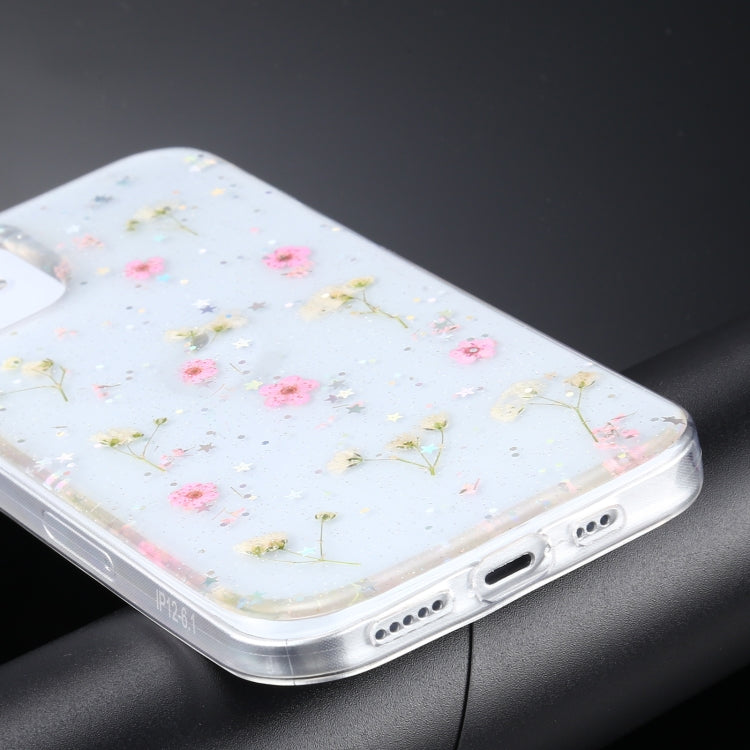 For iPhone 11 Gypsophila Flowers Pattern TPU Protective Case (Pink) - iPhone 11 Cases by buy2fix | Online Shopping UK | buy2fix