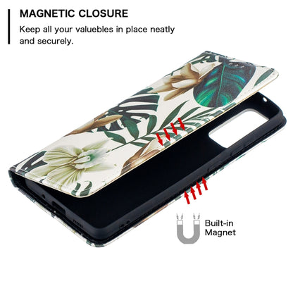For Samsung Galaxy S20 FE Colored Drawing Pattern Invisible Magnetic Horizontal Flip PU Leather Case with Holder & Card Slots & Wallet(Red Leaves) by buy2fix