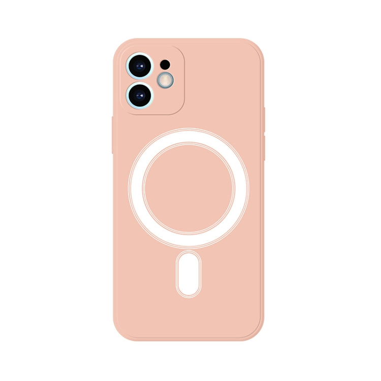 For iPhone 11 Silicone Full Coverage Shockproof Magsafe Case (Pink) - iPhone 11 Cases by buy2fix | Online Shopping UK | buy2fix