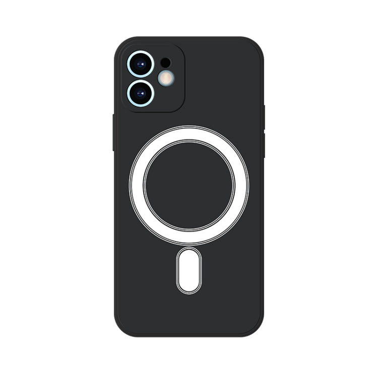 For iPhone 11 Pro Silicone Full Coverage Shockproof Magsafe Case (Black) - iPhone 11 Pro Cases by buy2fix | Online Shopping UK | buy2fix