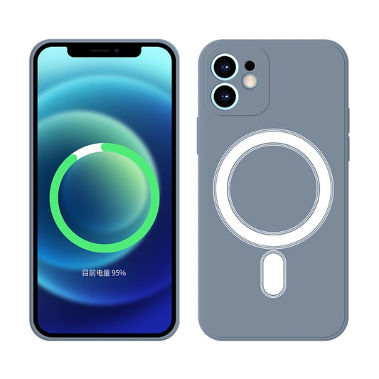 For iPhone 11 Pro Max Silicone Full Coverage Shockproof Magsafe Case (Grey) - iPhone 11 Pro Max Cases by buy2fix | Online Shopping UK | buy2fix