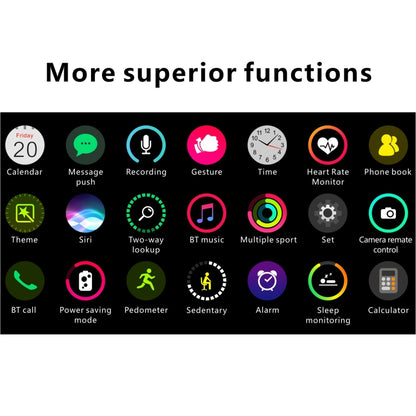 H55Pro 1.4 inch TFT Screen Smart Bluetooth Watch, Support Sleep Monitor / Heart Rate Monitor / Blood Pressure Monitor, Style: Silicone Strap(Pink) by buy2fix