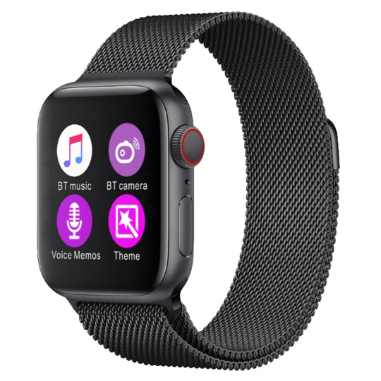 H55Pro 1.4 inch TFT Screen Smart Bluetooth Watch, Support Sleep Monitor / Heart Rate Monitor / Blood Pressure Monitor, Style: Steel Strap(Black)