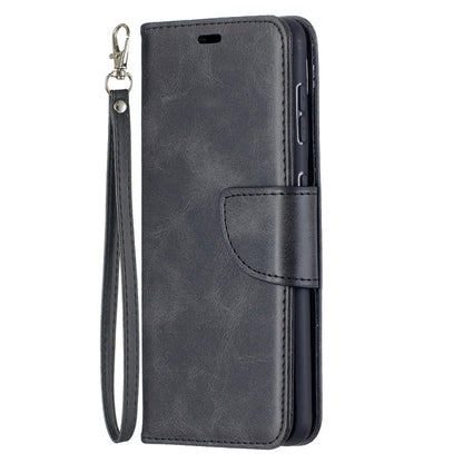 For Samsung Galaxy S21 5G Lambskin Texture Pure Color Horizontal Flip PU Leather Case with Holder & Card Slots & Wallet & Lanyard(Black) - Galaxy S21 5G Cases by buy2fix | Online Shopping UK | buy2fix
