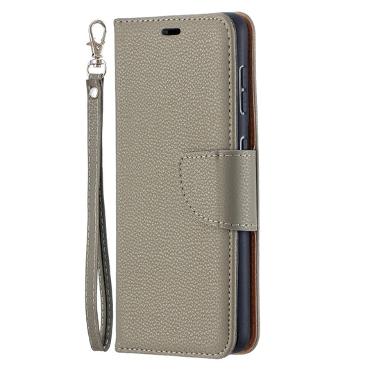 For Samsung Galaxy S21 5G Litchi Texture Pure Color Horizontal Flip Leather Case with Holder & Card Slots & Wallet & Lanyard(Grey) - Galaxy S21 5G Cases by buy2fix | Online Shopping UK | buy2fix