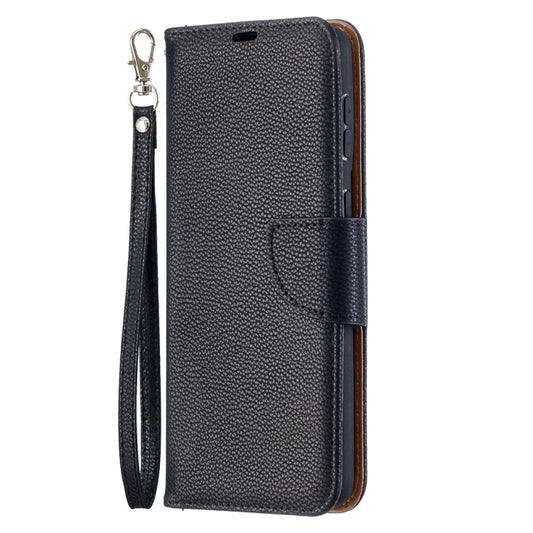 For Samsung Galaxy S21+ 5G Litchi Texture Pure Color Horizontal Flip Leather Case with Holder & Card Slots & Wallet & Lanyard(Black) - Galaxy S21+ 5G Cases by buy2fix | Online Shopping UK | buy2fix
