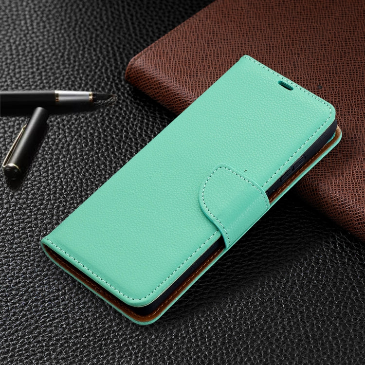 For Samsung Galaxy S21 Ultra 5G Litchi Texture Pure Color Horizontal Flip Leather Case with Holder & Card Slots & Wallet & Lanyard(Green) - Galaxy S21 Ultra 5G Cases by buy2fix | Online Shopping UK | buy2fix