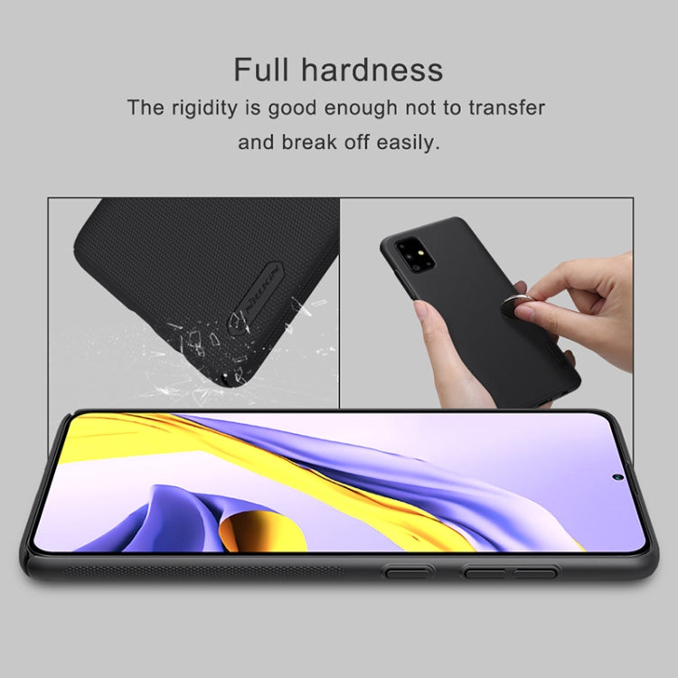 For Samsung Galaxy A51 NILLKIN Frosted Concave-convex Texture PC Case(Black) - Galaxy Phone Cases by NILLKIN | Online Shopping UK | buy2fix