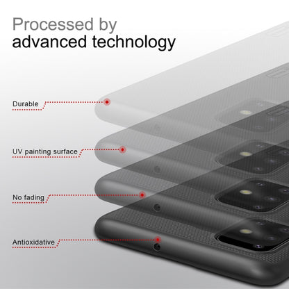 For Samsung Galaxy A51 NILLKIN Frosted Concave-convex Texture PC Case(Black) - Galaxy Phone Cases by NILLKIN | Online Shopping UK | buy2fix