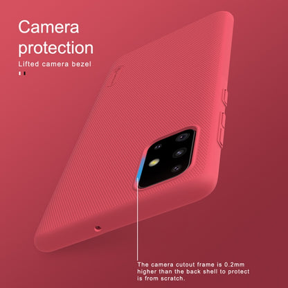 For Samsung Galaxy A51 NILLKIN Frosted Concave-convex Texture PC Case(Black) - Galaxy Phone Cases by NILLKIN | Online Shopping UK | buy2fix