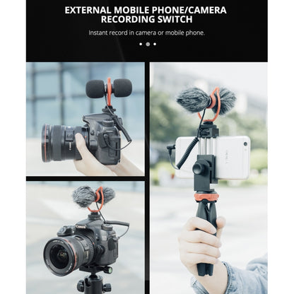 YELANGU MIC11 SLR Camera Mobile Phone Two-way Recording Microphone - Microphone by YELANGU | Online Shopping UK | buy2fix