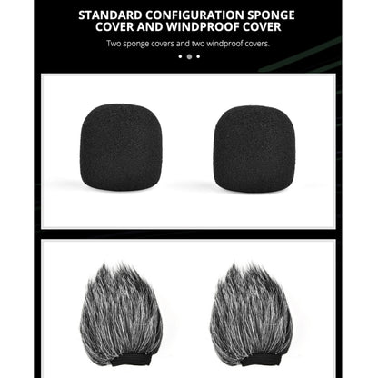 YELANGU MIC11 SLR Camera Mobile Phone Two-way Recording Microphone - Microphone by YELANGU | Online Shopping UK | buy2fix