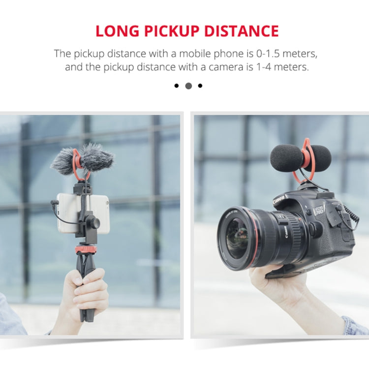 YELANGU MIC11 SLR Camera Mobile Phone Two-way Recording Microphone - Microphone by YELANGU | Online Shopping UK | buy2fix