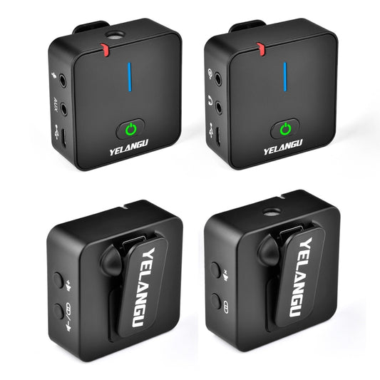 YELANGU MX5 2.4G Live Broadcast Interview Wireless Recording Camera Microphone, 1 Receiver to 1 Transmitter - Microphone by YELANGU | Online Shopping UK | buy2fix