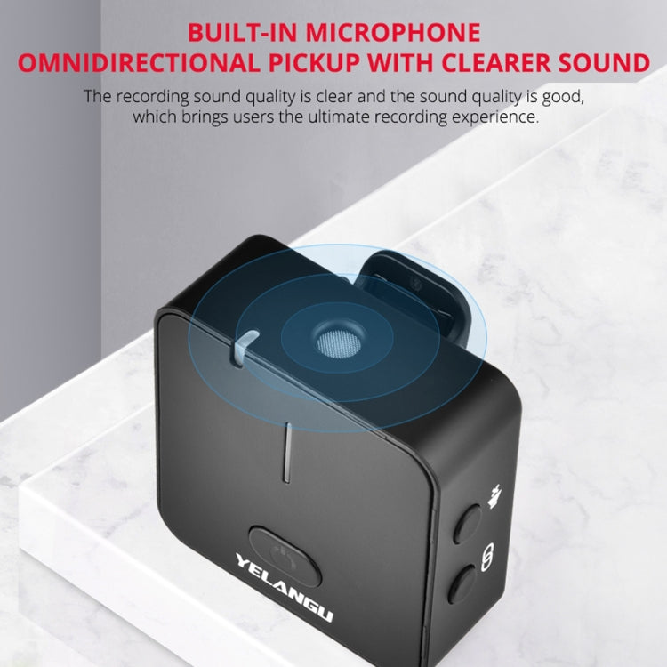 YELANGU MX5 2.4G Live Broadcast Interview Wireless Recording Camera Microphone, 1 Receiver to 1 Transmitter - Microphone by YELANGU | Online Shopping UK | buy2fix