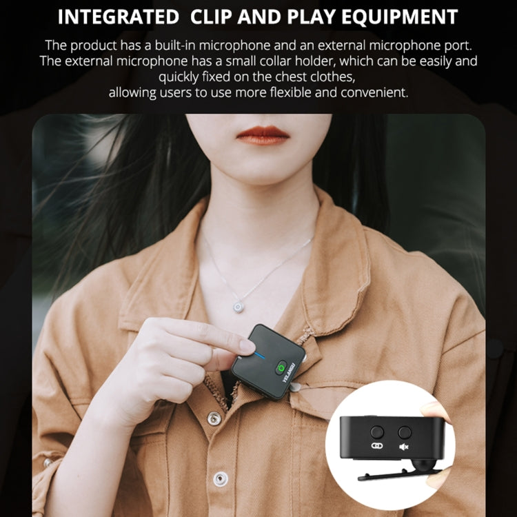YELANGU MX5 2.4G Live Broadcast Interview Wireless Recording Camera Microphone, 1 Receiver to 1 Transmitter - Microphone by YELANGU | Online Shopping UK | buy2fix